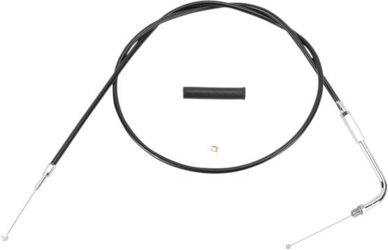 Drag Specialties Black Vinyl Throttle/Idle Cable 42in For Harley-Davidson