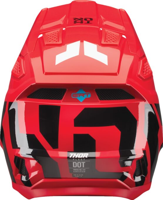 Thor Fleet Forge Helmet 2XL Gloss Black/Red - Image 4