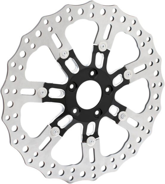 7-Valve Contour Floating Front Brake Rotor 356mm - Black - Image 2