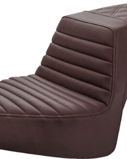 Saddlemen Step-Up Seat Brown Front Tuck-n-Roll Rear Lattice For Indian Chief