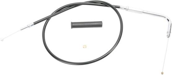 Drag Specialties Black Vinyl Throttle/Idle Cable 41-3/4in For Harley FL Models - Image 2