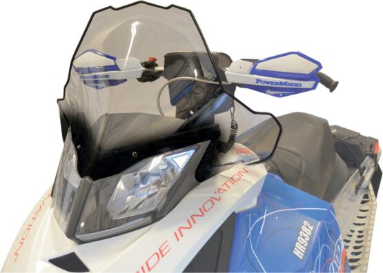 Powermadd Cobra Tall Clear/Black Windshield For Ski-Doo