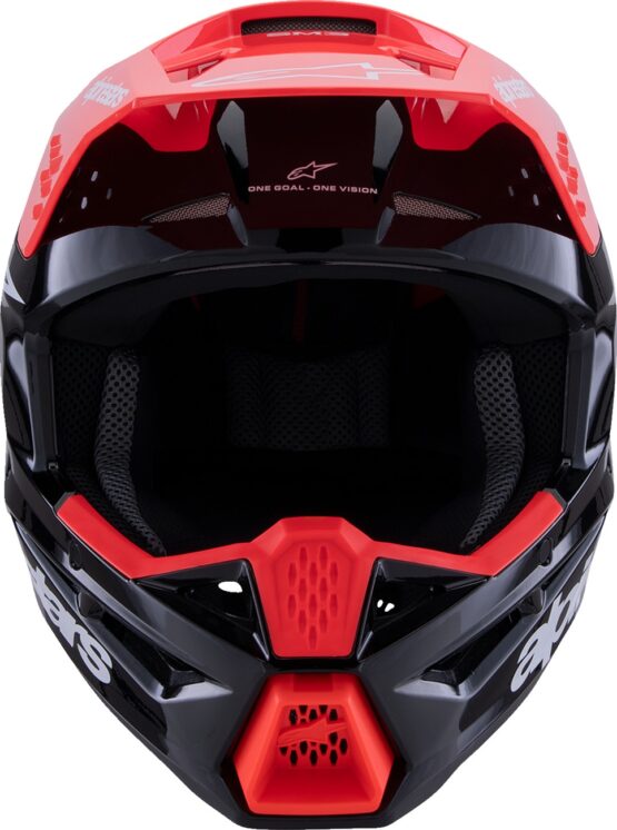 Alpinestars SM3 Radium Helmet Gloss Black/Red Fluo/White Small - Image 4