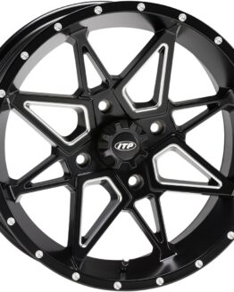 Tornado Beadlock Wheel Black Machined 4/110 14X7 5+2