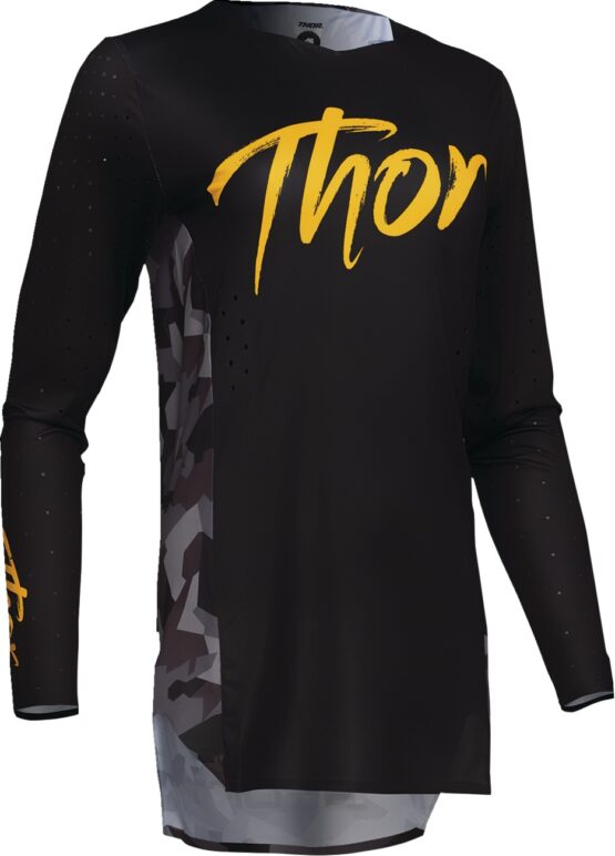 Thor SPORTMODE Shadow Jersey Women's XS Yellow Camo Gray Black - Image 4