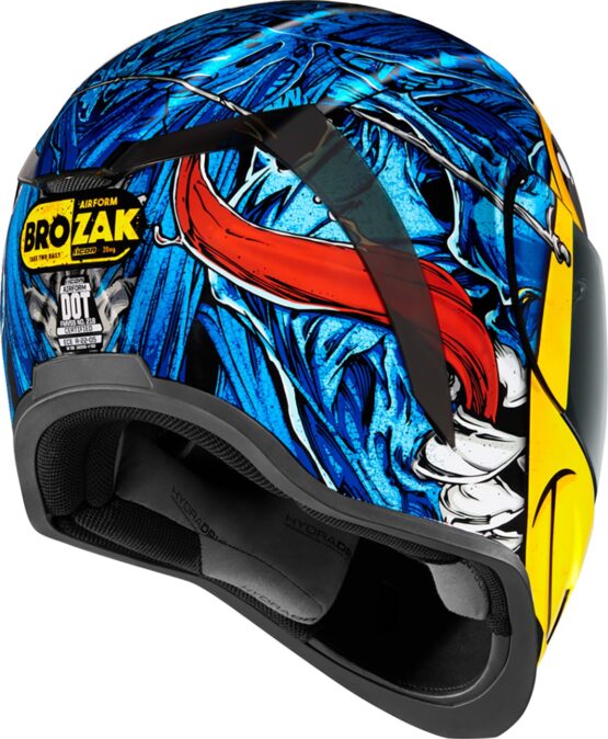 ICON Airform Brozak MIPS Helmet 2XL Gloss Yellow/Blue - Image 4