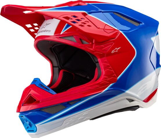 Alpinestars Supertech M10 Aeon MIPS Helmet Gloss Red/Blue Small