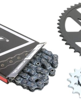 V3 Chain & Sprocket Kit Black SX Chain 520 15/47 Black Steel