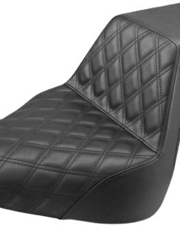 Step-Up Front Lattice Stitch 2-Up Seat - Black