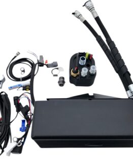 ULTRACOOL Oil Cooler Kit Flat Black For S&S T Series Dyna Models