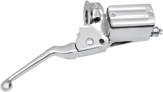 Drag Specialties 5/8in Chrome Front Brake Master Cylinder for Harley-Davidson