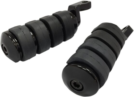 Drag Specialties Soft-Ride Foot Pegs Large Black FX/XL