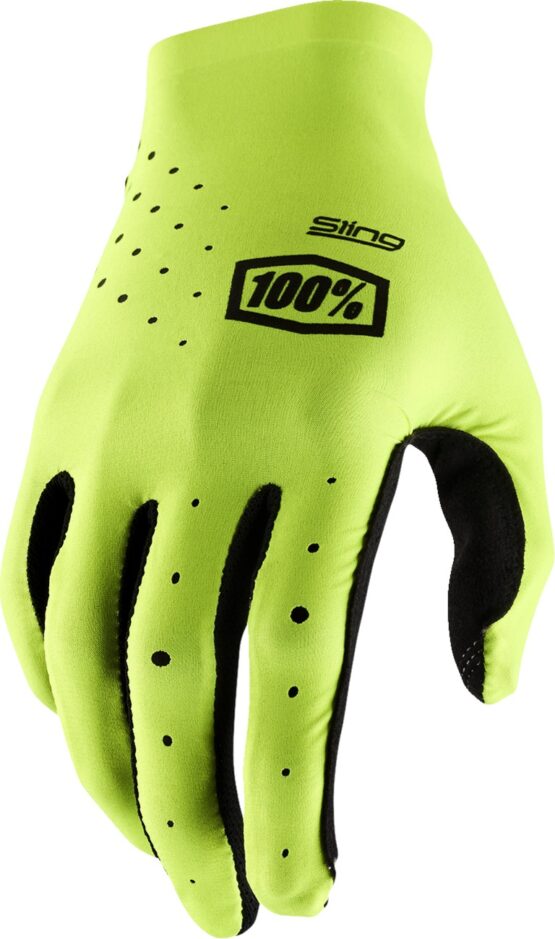 100% Sling MX Gloves Black/Fluorescent Yellow Men's 2XL