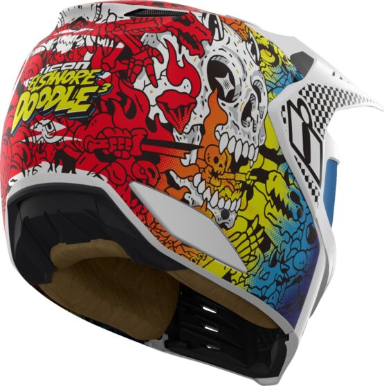 ICON Elsinore Doodle 3 Helmet 3XL Modular Glow Multi Unisex - Image 4