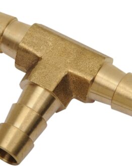 Helix Hose Splicer Tube Tee 5/16" Silver
