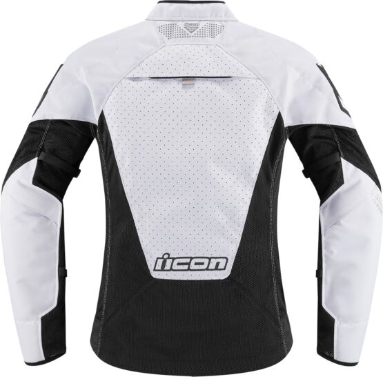 ICON Women's Mesh AF Jacket Black/White XS - Image 4