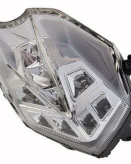 Clear Integrated Tail Light w/ Diff Fits 13-16 Triumph Daytona 675/Street Triple