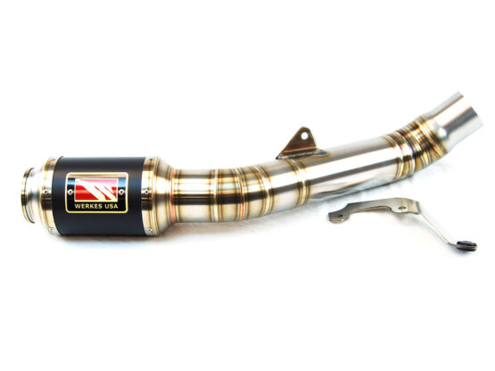 Black Center GP Race Slip On Exhaust