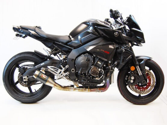 Competition Werkes Black Center Slip-On Exhaust Fits 17-23 Yamaha FZ-10 MT-10 - Image 2