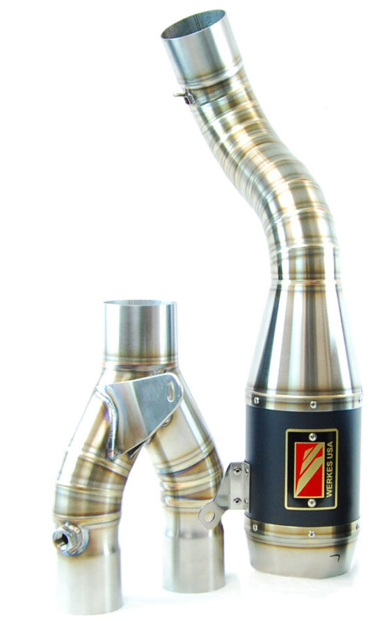 Competition Werkes Black Center Slip-On Exhaust Fits 17-23 Yamaha FZ-10 MT-10