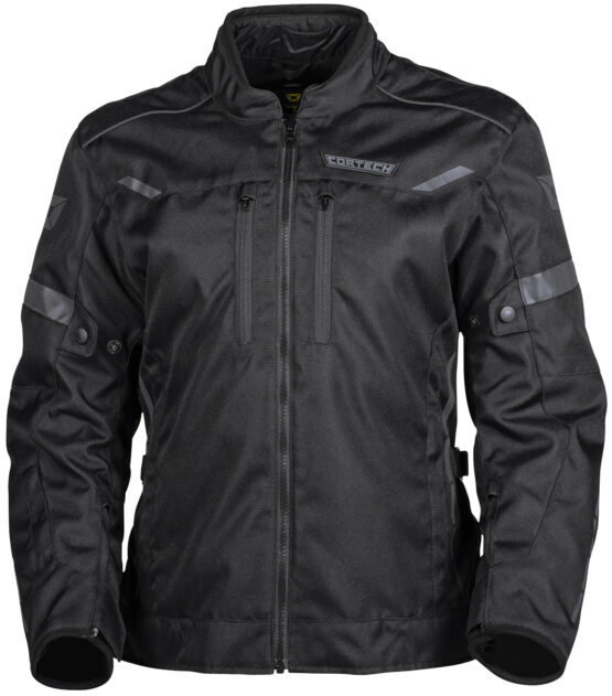 Women's Aero-Tec Armored Motorcycle Riding Jacket Black X-Large