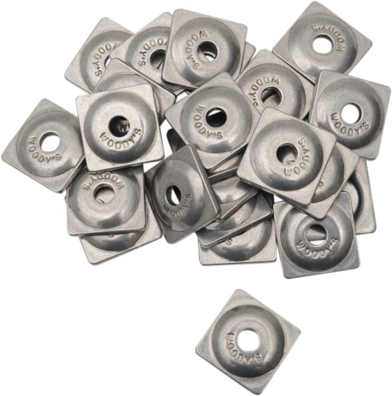Woody's Square Digger Support Plates 5/16" Natural Aluminum 24Pk - Image 2