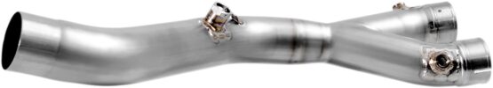 Akrapovic Titanium Link Pipe Silver Fits 15-22 Yamaha R1