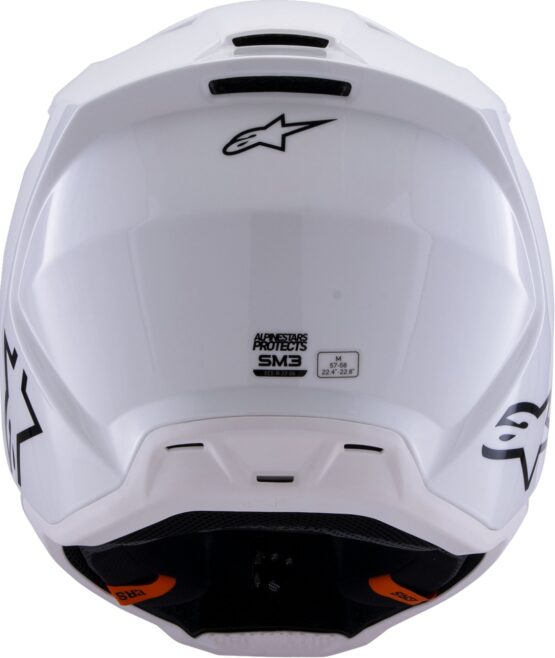 Alpinestars SM3 Solid MX Helmet Gloss White 2XL - Image 4