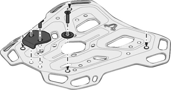 SW-MOTECH Adventure-Rack Top Case Luggage Rack Black Yamaha XT1200Z/ZE - Image 2