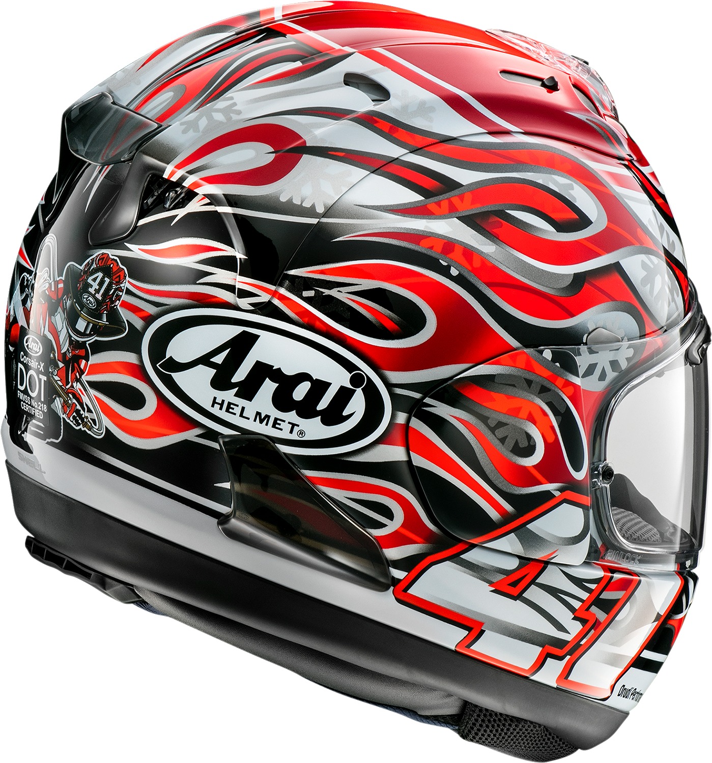 Arai Corsair-X Haga GP Helmet XL Red - Image 3
