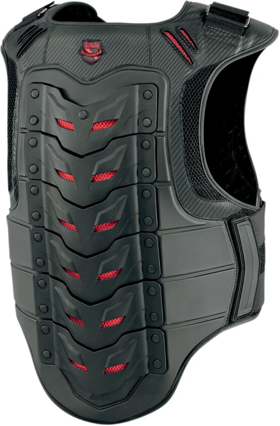 Stryker Field Armor Vest Black/Red Large/X-Large - Image 2
