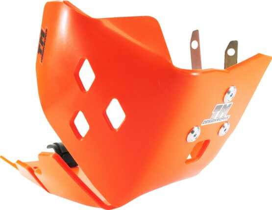 T.M. Designworks Skid Plate Orange For KTM, Husqvarna, Gas Gas - Image 2