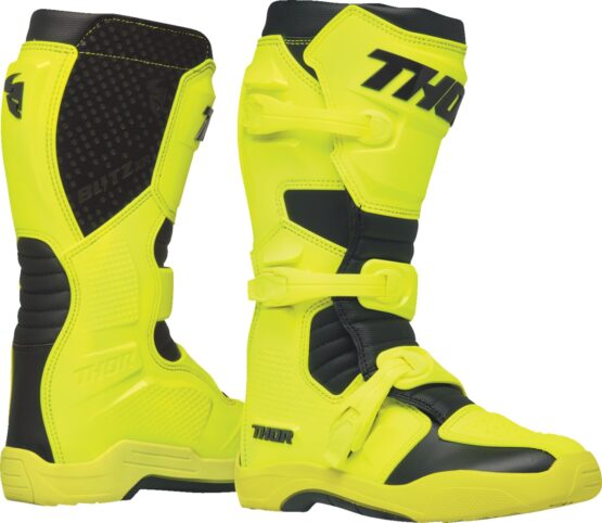 Thor Blitz XR Boots Adult Size 14 Fluorescent Acid Black