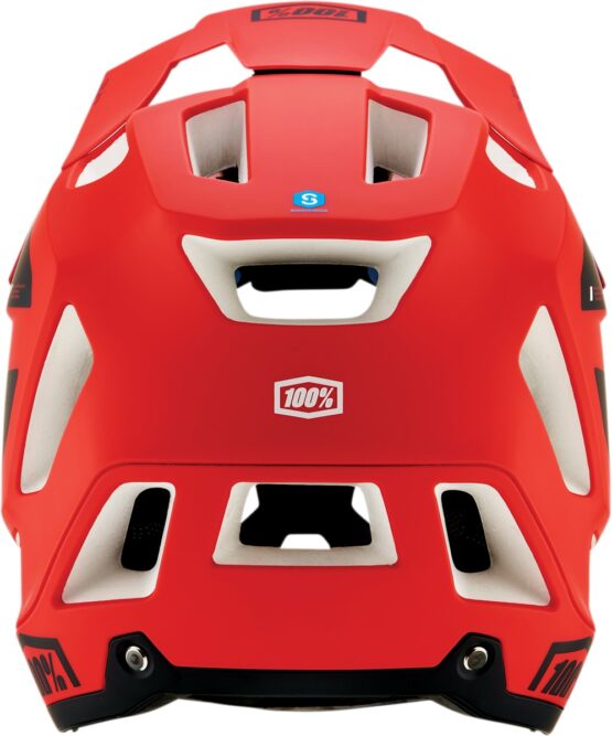 100% Trajecta Fidlock Cargo Full Face Bicycle Helmet Matte Red M - Image 4
