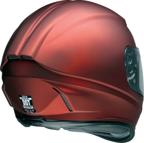 Z1R Jackal Satin Helmet Matte Red 2XL Unisex - Image 4
