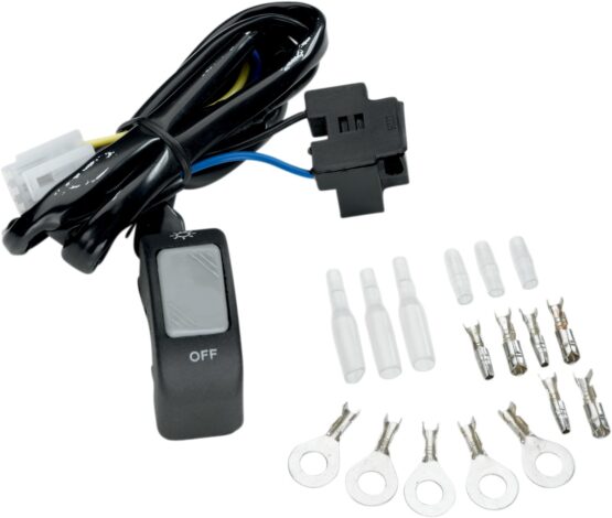 Moose Offroad Universal Headlight Switch Kit Gray/Black