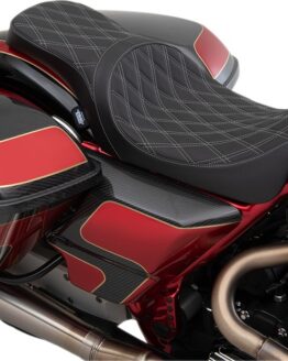 Predator Double Diamond SR Leather 2-Up Seat Black/Silver