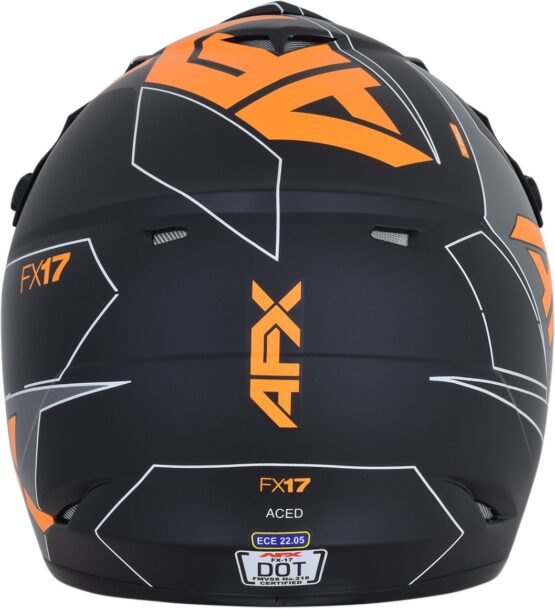 FX-17 Full Face Offroad Helmet Matte Orange 2X-Large - Image 7
