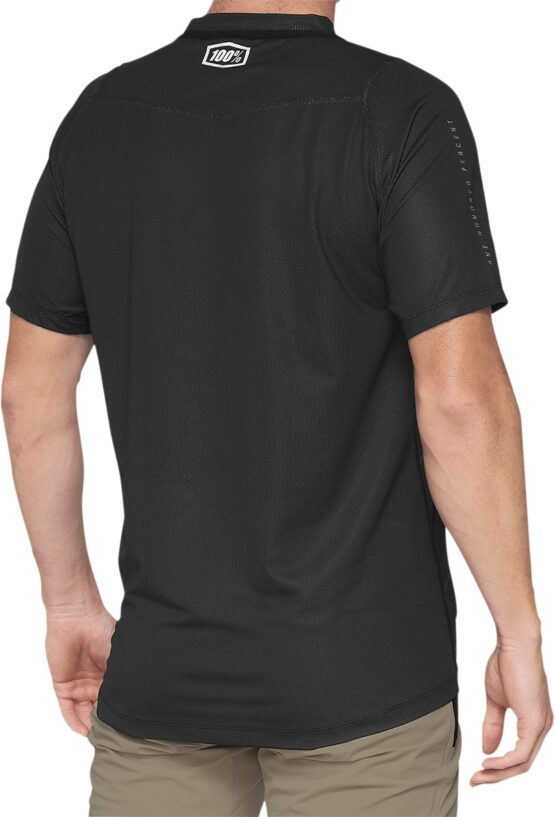 100 Percent Celium Short-Sleeve Jersey Dark Gray Men's Small - Image 3