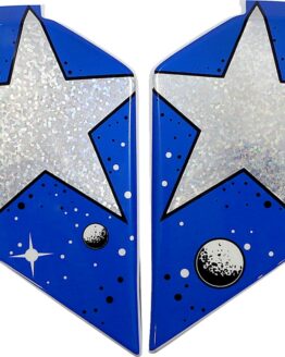 ICON Airflite Helmet Side Plates SF Glory Silver Blue One Size
