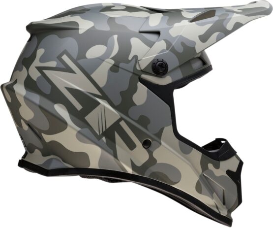 Rise Camouflage Full Face Offroad Helmet Green Small - Image 4