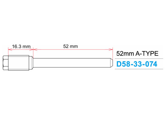 DRC Stainless Brake Pin A-Type 52mm Rear - Image 3