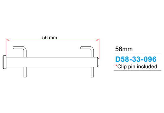 DRC Stainless Front Brake Pin 56mm Silver Fits Brembo Style Calipers - Image 3
