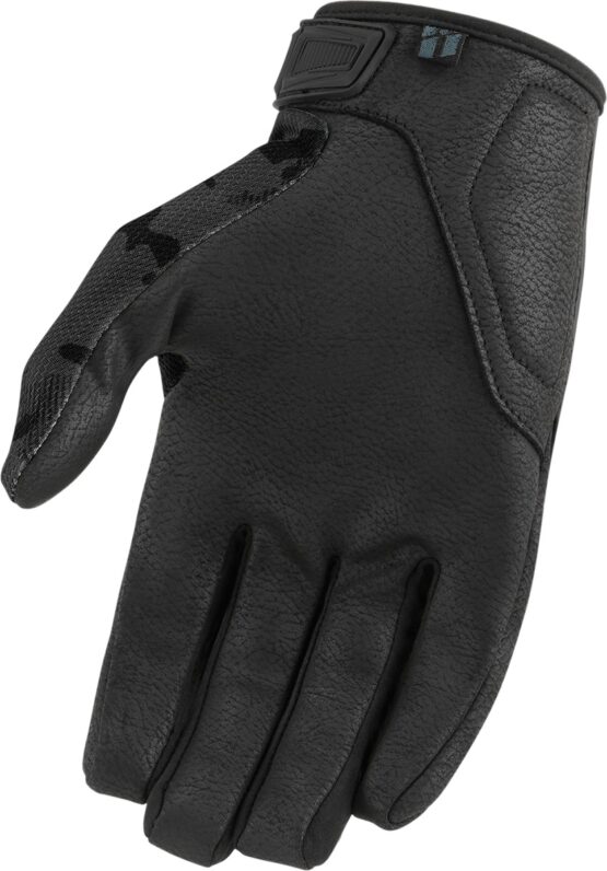 ICON Hooligan CE Gloves Black Camo Gray Men's Large - Image 3