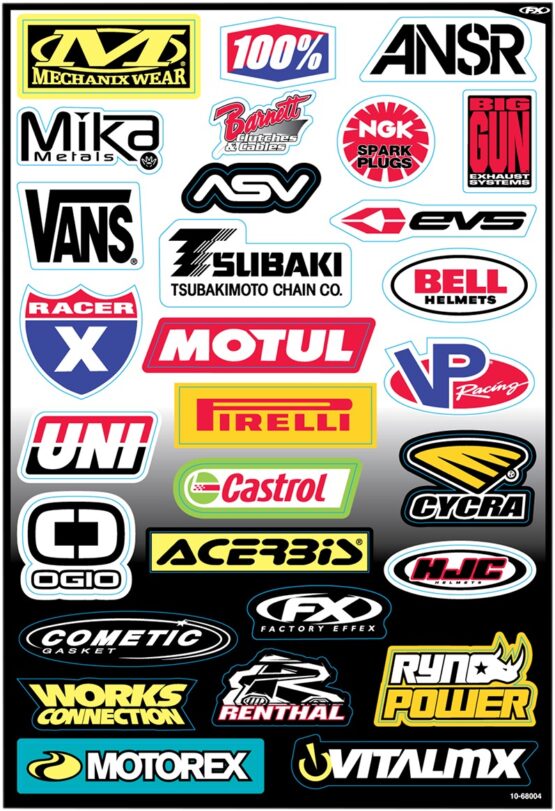 Factory Effex Sponsor Sticker Kit C 10-68004