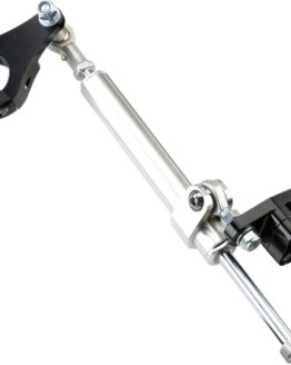 Black Rebuildable 7-Way Adjustable Steering Stabilizer