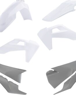 Acerbis Plastic Kit White Gray For Husqvarna TE FE 2020-2023