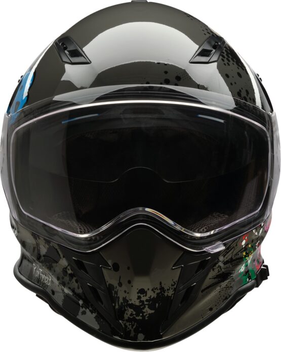 Z1R Nemesis Distro Helmet - Small, Gray/Multi - Image 3