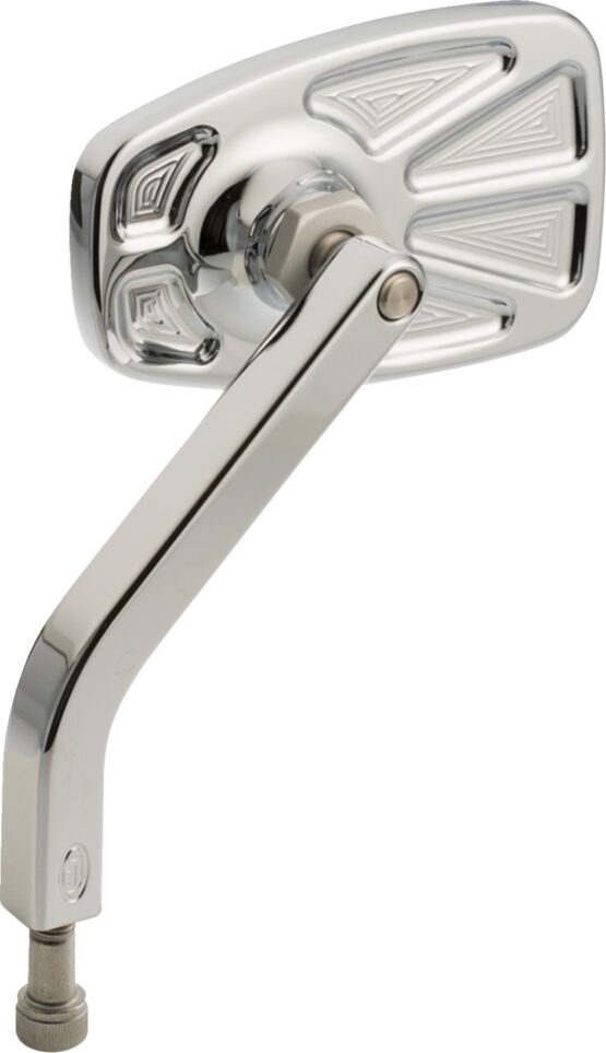 Joker Machine No. 8 Cafe Mirror Left Chrome for Harley Davidson - Image 2
