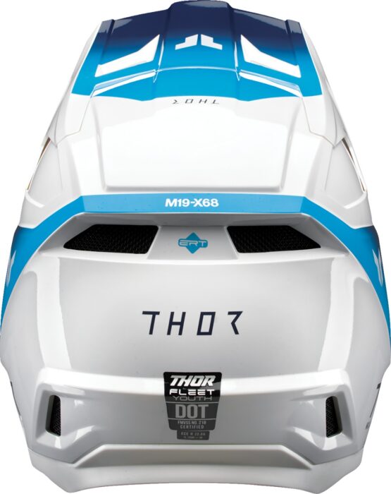 Thor Youth Fleet Storm Helmet Small White/Navy - Image 4